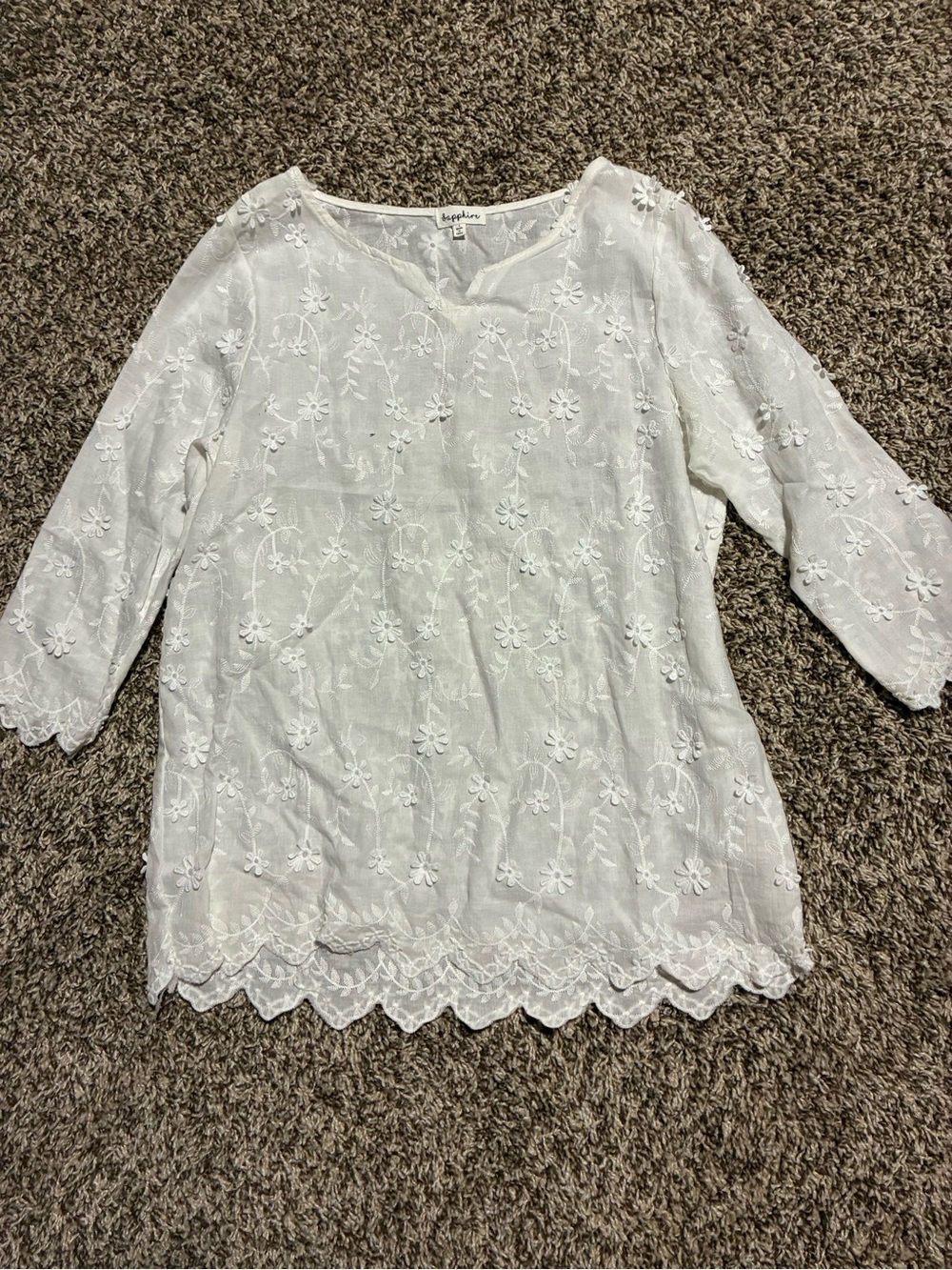 3/3 sleeve shirt